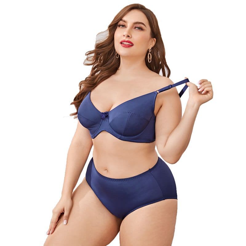 Plus Size Sports Bra Set for Women 300lbs Smooth Comfort Full Cup Bra
