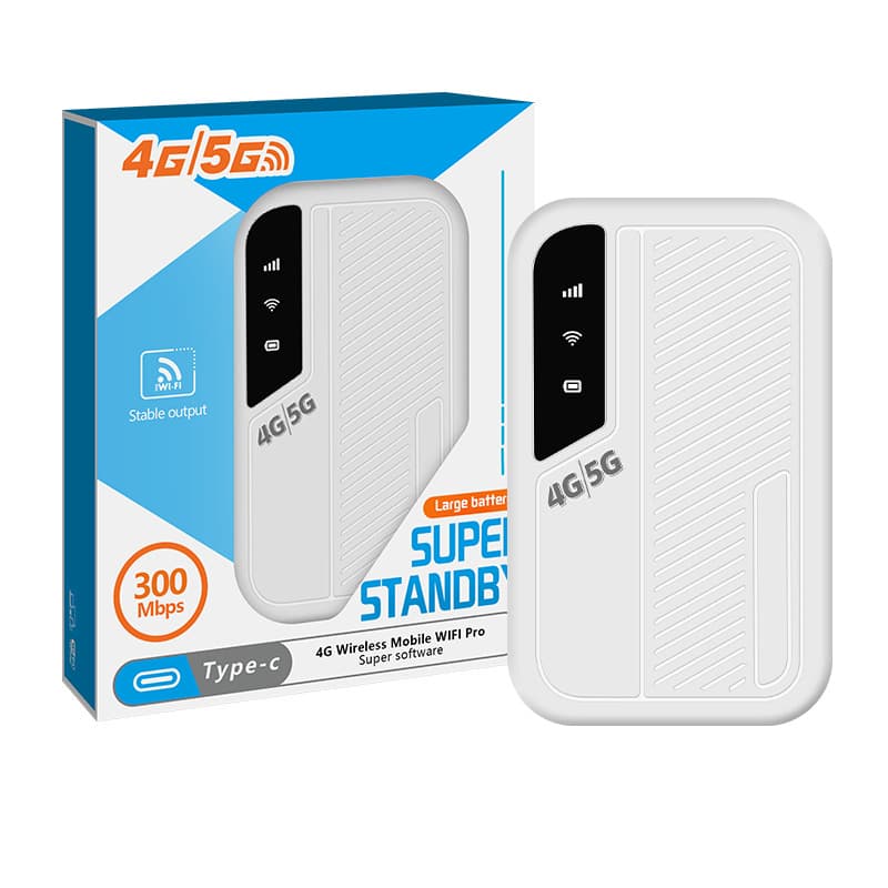 4G Portable WiFi Car LTE Wireless MiFi Router Mobile Router with SIM Card Insertion
