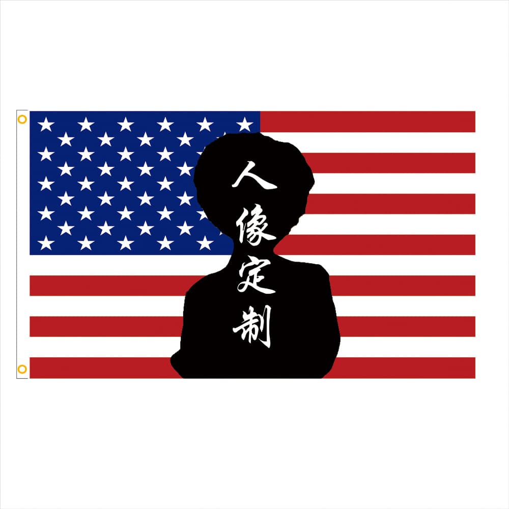 Custom Celebrity Fan Support Backdrop Pink American Flag Background Personalized Design Banner