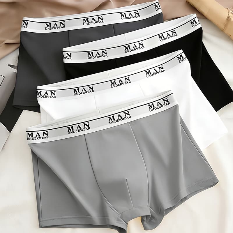 Men's Casual Plus Size Boxer Briefs for Overseas Cross-Border Platforms TK Amazon, Fashionable Flat Briefs Sports Shorts