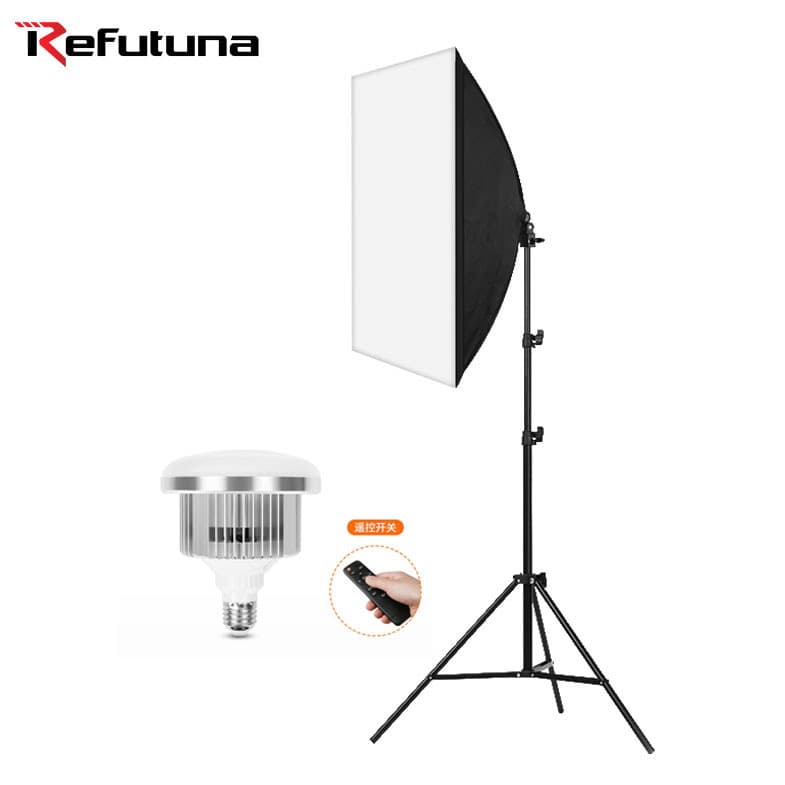 Ruifutu Photography Light Led Softbox Set Remote Control Live Broadcast Fill Light 50*70 Photo Light Box Softbox