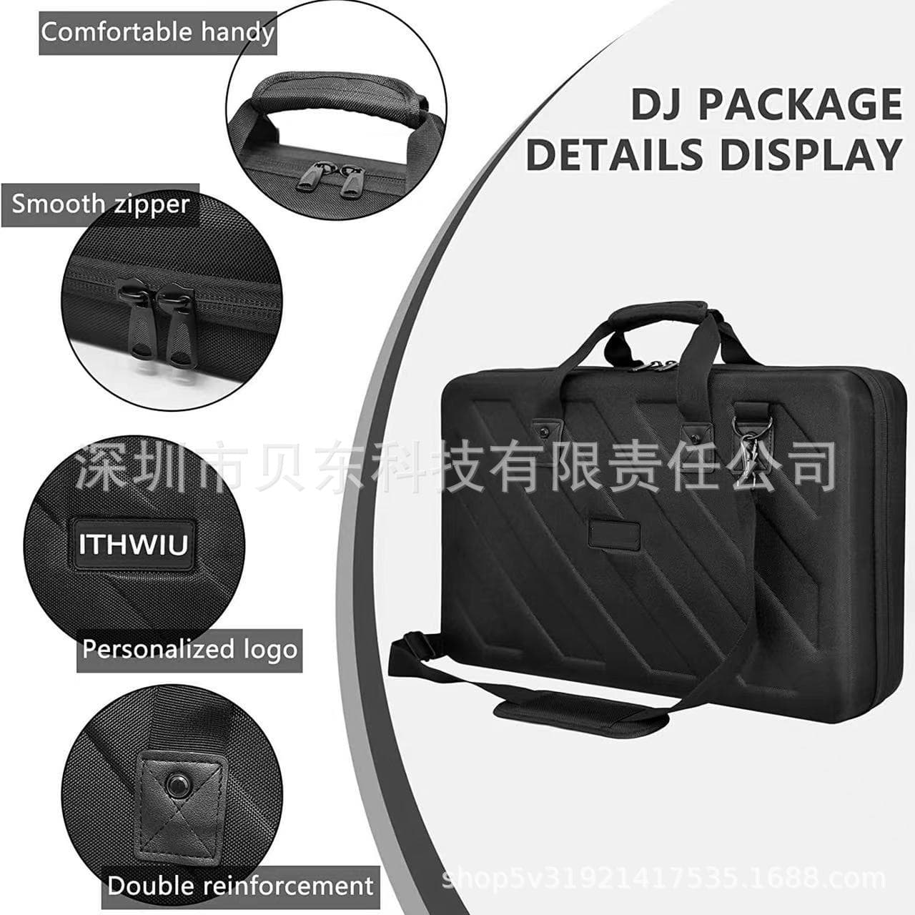 Multifunctional Control DJ Mixer Storage Bag DDJ XDJ Different Specifications Black Composite Material Heavy Duty Export Quality