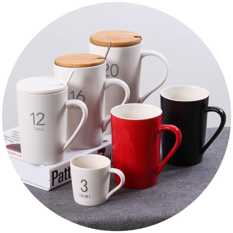 Factory supply ceramic mug matte frosted digital mug color glaze ounce advertising wholesale custom logo