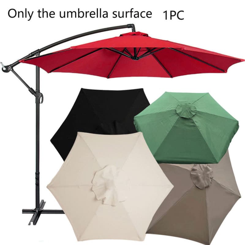 Outdoor Garden Sunshade Waterproof Umbrella Homestay Cafe Garden Sun Protection Rainproof Replaceable Canopy