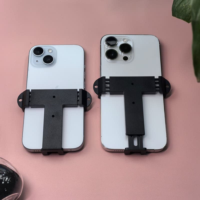 Transparent PC Plastic Phone Back Clip Holder for DIY Crossbody Bag Strap Chain Lanyard