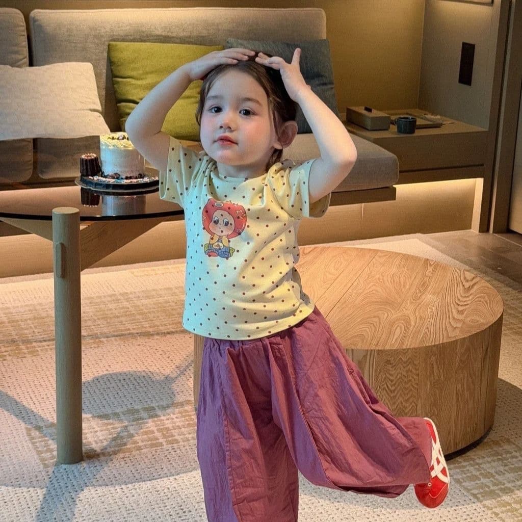 Girls new summer suit cute cartoon print short-sleeved children's suit casual loose anti-mosquito two-piece set