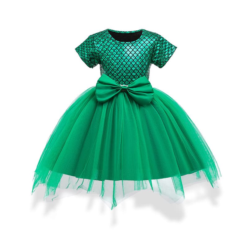 Summer Girls Mermaid Princess Dress for Toddlers and Kids Children's Clothing