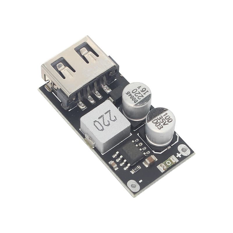 DC step-down module 12V/24V to QC3.0 fast charging, single USB phone charging board supporting Apple and Huawei FCP