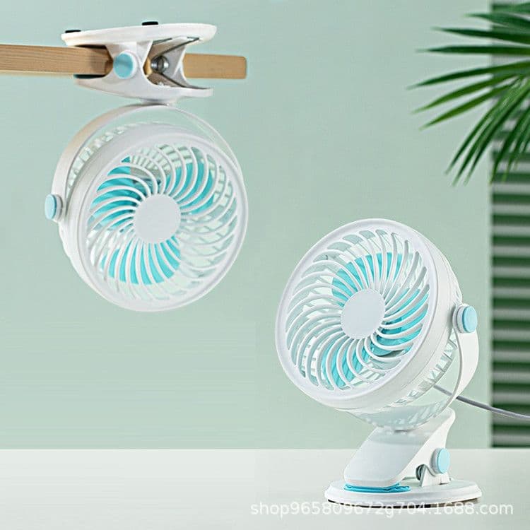 USB Fan Plug-in Type Desktop Office Dormitory Mini Car Silent Charging Small Fan Table Fan Clip Fan