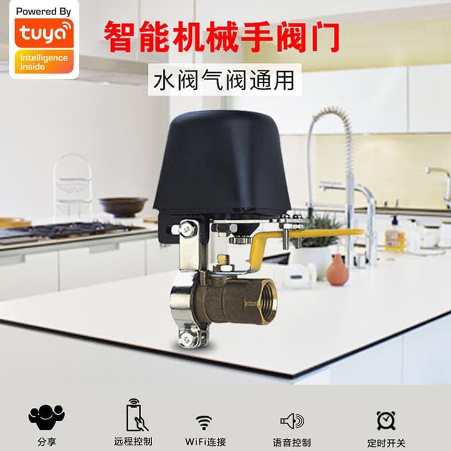 Bluetooth WiFi Valve Controller App Water Valve Air Ball Graffiti Tuya Bluetooth WiFi Mechanical Hand