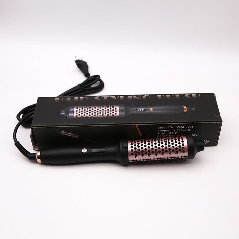 Amazon Electric Heating Comb Roller Brush Straight and Curl Dual-Use Curling Iron Non-Damaging Hair Curler Electric Comb for Straightening Hair