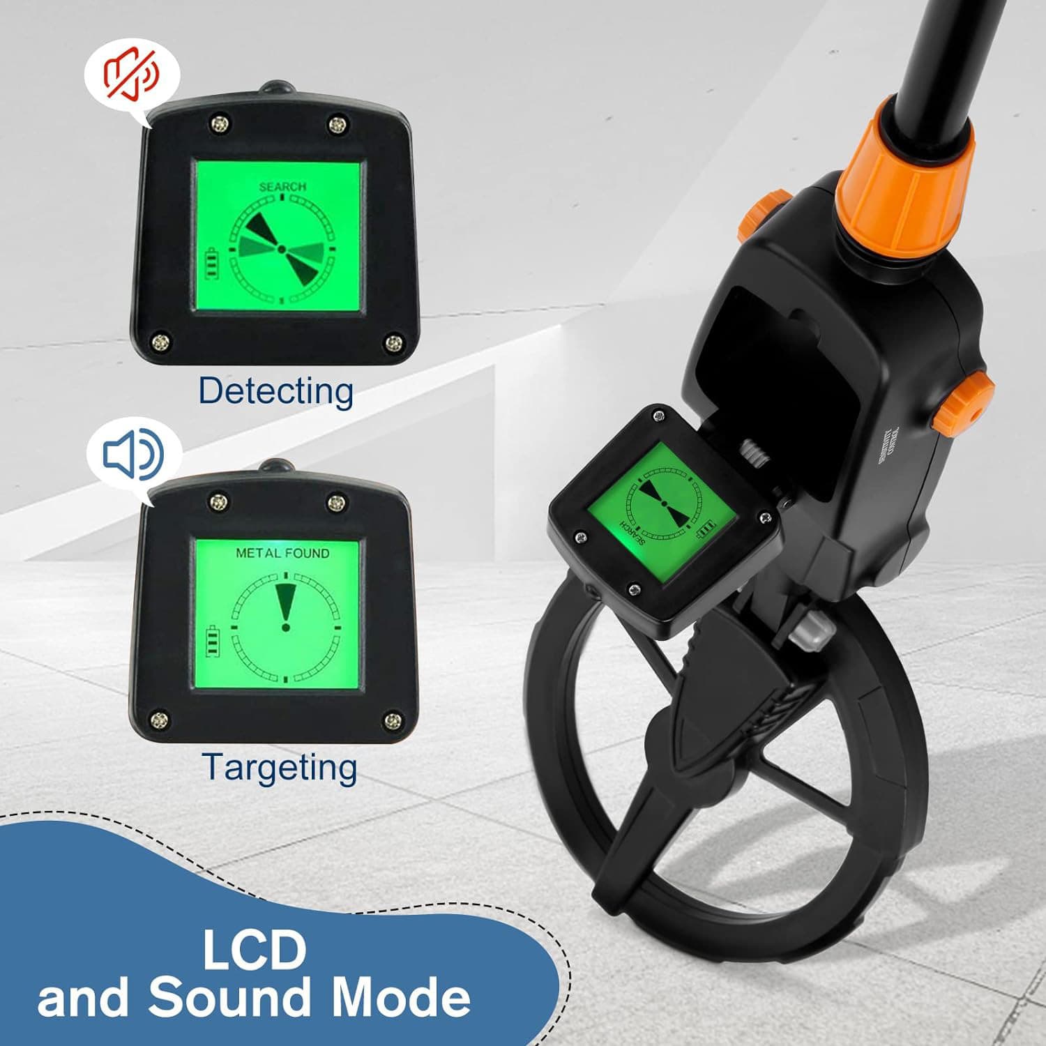 Best-selling Cross-border Kids Metal Detector, Farm Parent-child Treasure Hunting Detector, Educational Toy Gift for Children