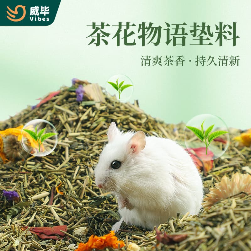Hamster Bedding, Tea Leaves, Wood Shavings, Companion Plants, Floral Aromatherapy, Summer Golden Hamster and Quail Landscaping Decoration Supplies