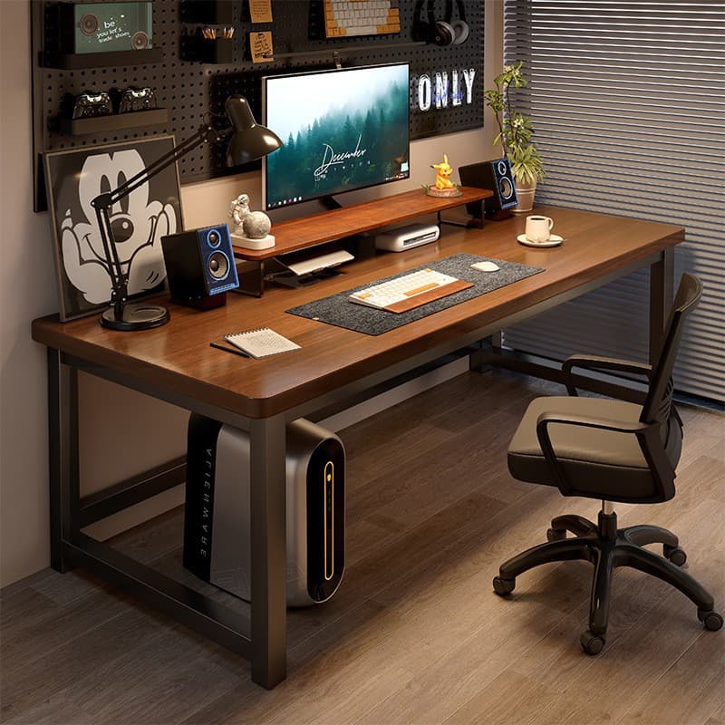 Computer Desk, Desktop Bedroom Student Study Desk Decor Simple Adult Office Desk Rectangular Table Workbench