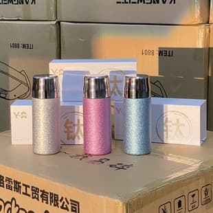 New Titanium-Plated Insulated Cup, Men's Business Titanium Cup, Tea Separation Health Tea Cup, Outdoor Car Cup, Gift