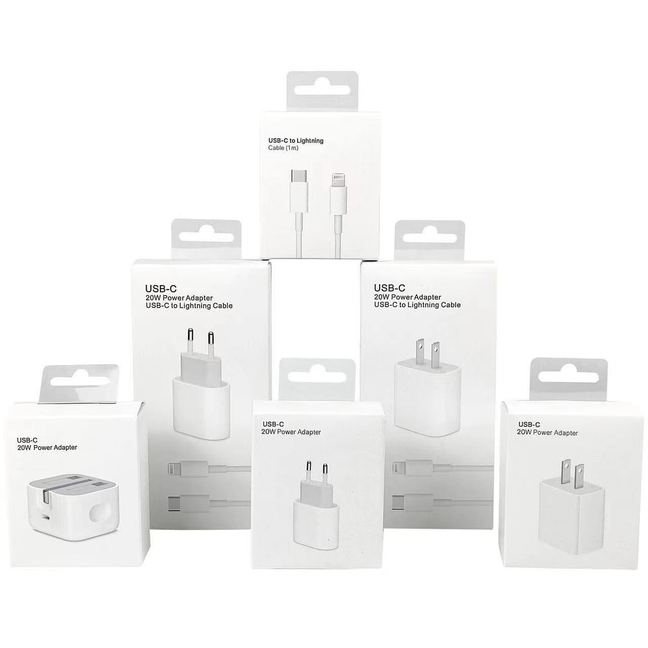 20W PD Fast Charger Compatible with iPhone 15 Wireless Charging Set Magnetic Apple Phone Charger UK/EU/US Plug