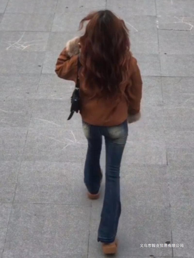 Merlad coat, autumn/winter style, super cute short suede fur coat for women.