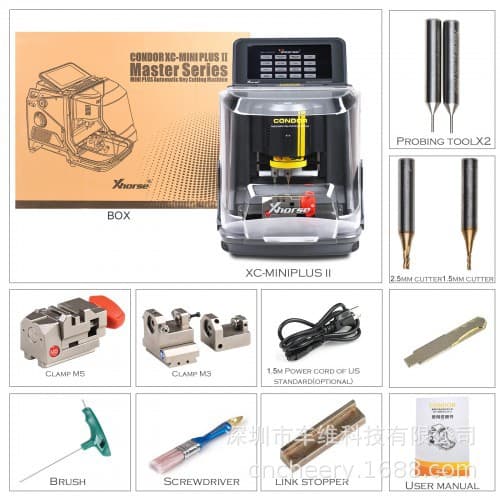 Xhorse Condor XC-MINI Plus II English Machine Automatic Key Cutting Machine Overseas Version