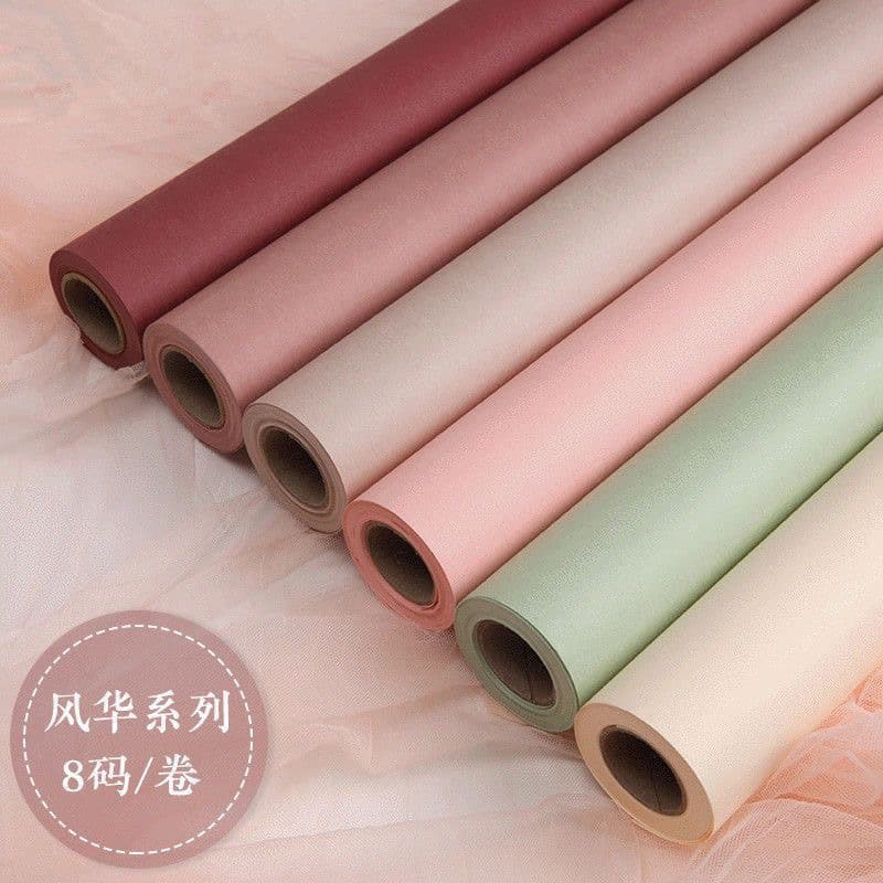 Solid Thick Fenghua Wrapping Paper, Artistic Waterproof Kraft Paper, Floral Shop Flower Bouquet Gift Wrapping Material