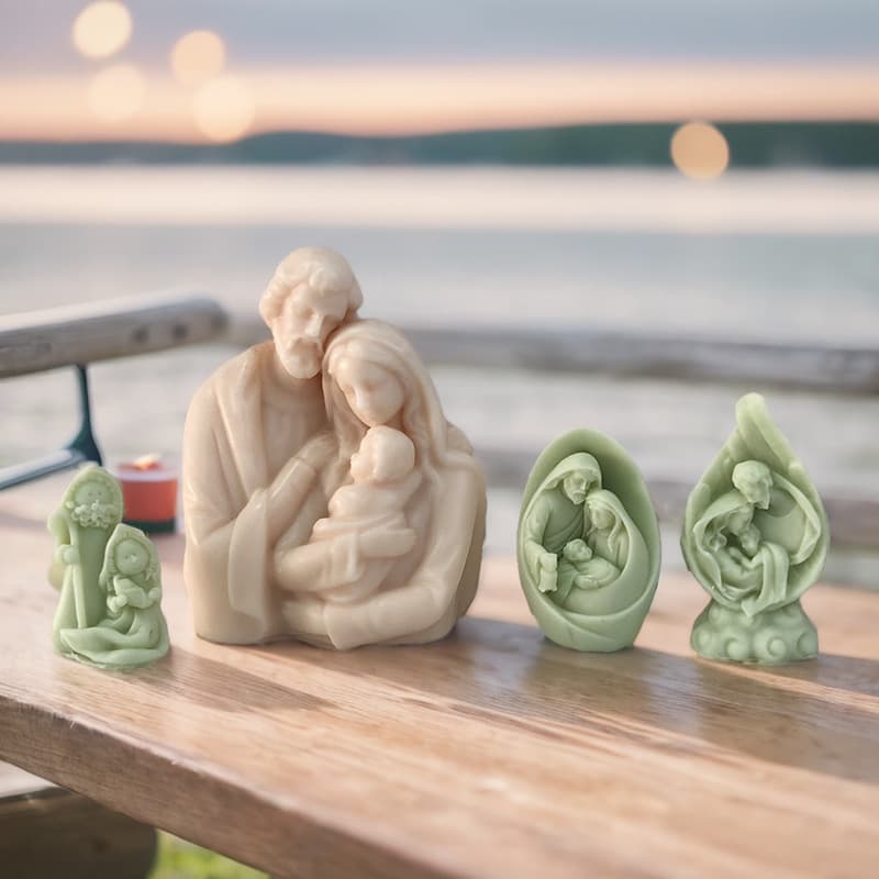 Cross-border new DIY European-style figure sculpture scented candle silicone mold DIY plaster ornaments portrait abrasives