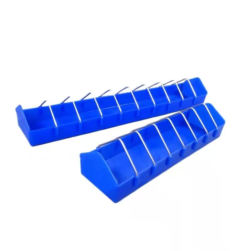 Pigeon Feed Box Feeder Trough for Chickens Ducks Birds Pigeon Nest Box Breeding Cage Plastic Clean Hygienic Easy to Clean