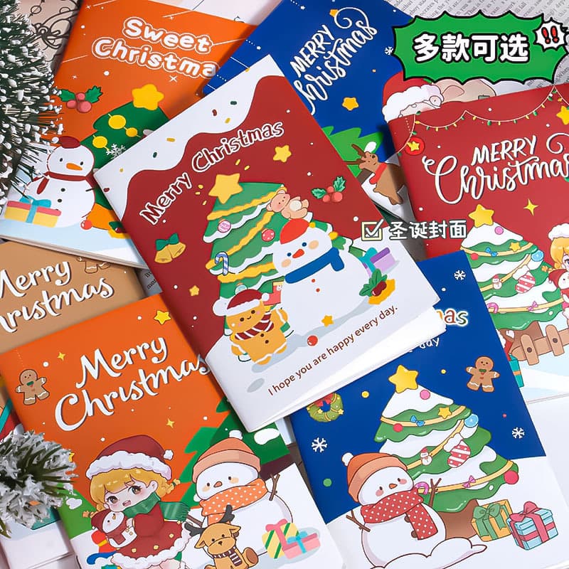 Korean stationery wholesale pocket notepad cute cartoon notebook Taobao gift Christmas notebook