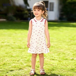 Little Maven Summer Sleeveless Girls Dress - Cute and Sweet Children's Dress - European and American Casual Kids Skirt