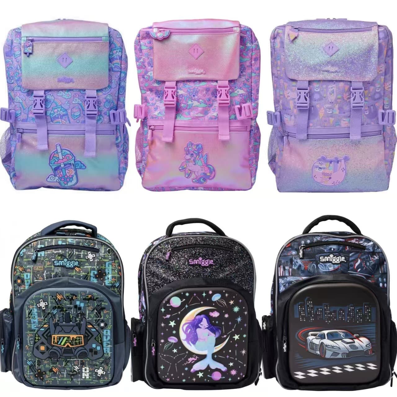 Australian Smiggle messenger bag for primary school students, large capacity backpack, children's large capacity casual bag