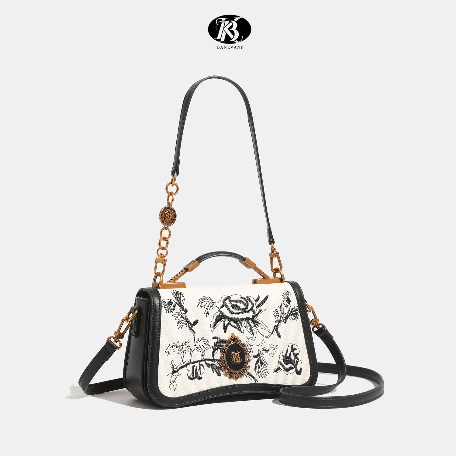 Cross-border women's bag new Chinese embroidery women's bag 2026 new light luxury crossbody bag high-end women's handbag