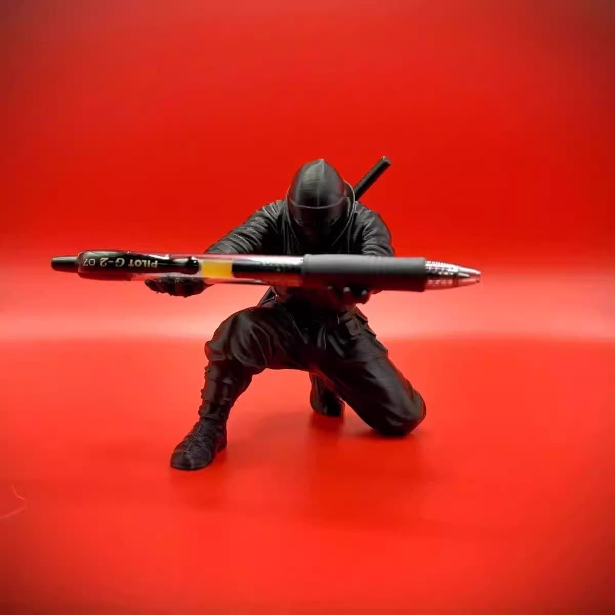 Ninja Pen Holder Desktop Decorative Ornament Pen Stand Glasses Stand Creative Unique Gift Cool