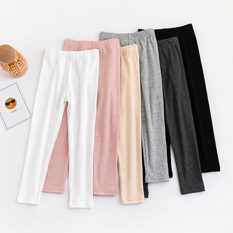 Summer trousers, children's leggings, thin cotton candy girls' leggings, breathable and cool children's trousers