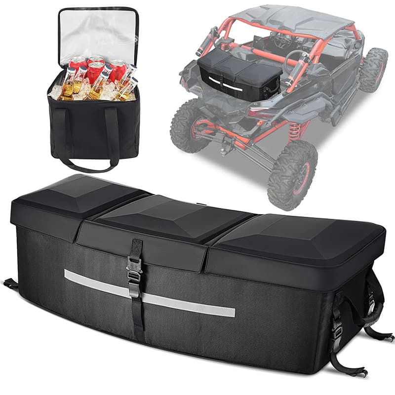 KEMIMOTO X3 cargo storage bag UTV ATV bed box rear rack tool box trunk cooler bag rear storage