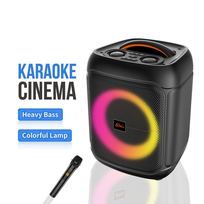 New Cross-Border 8-Inch Conference Karaoke Speaker Clear Sound with Wireless Microphone Portable Classroom Audio