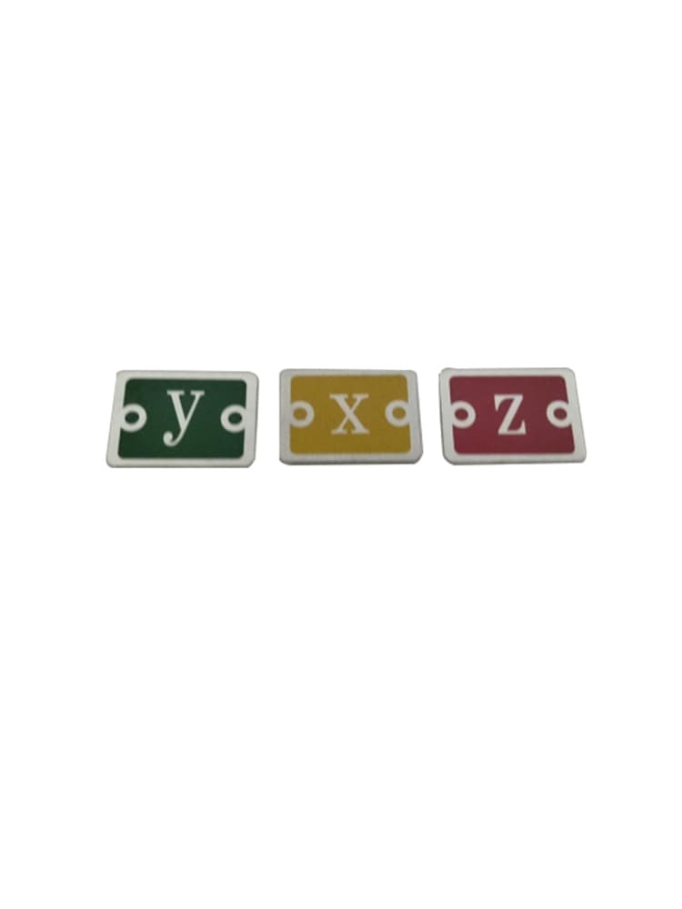 Power transformer phase sequence plate, high and low voltage ABC grounding phase sequence marking, printed aluminum material, hanging tag style letters