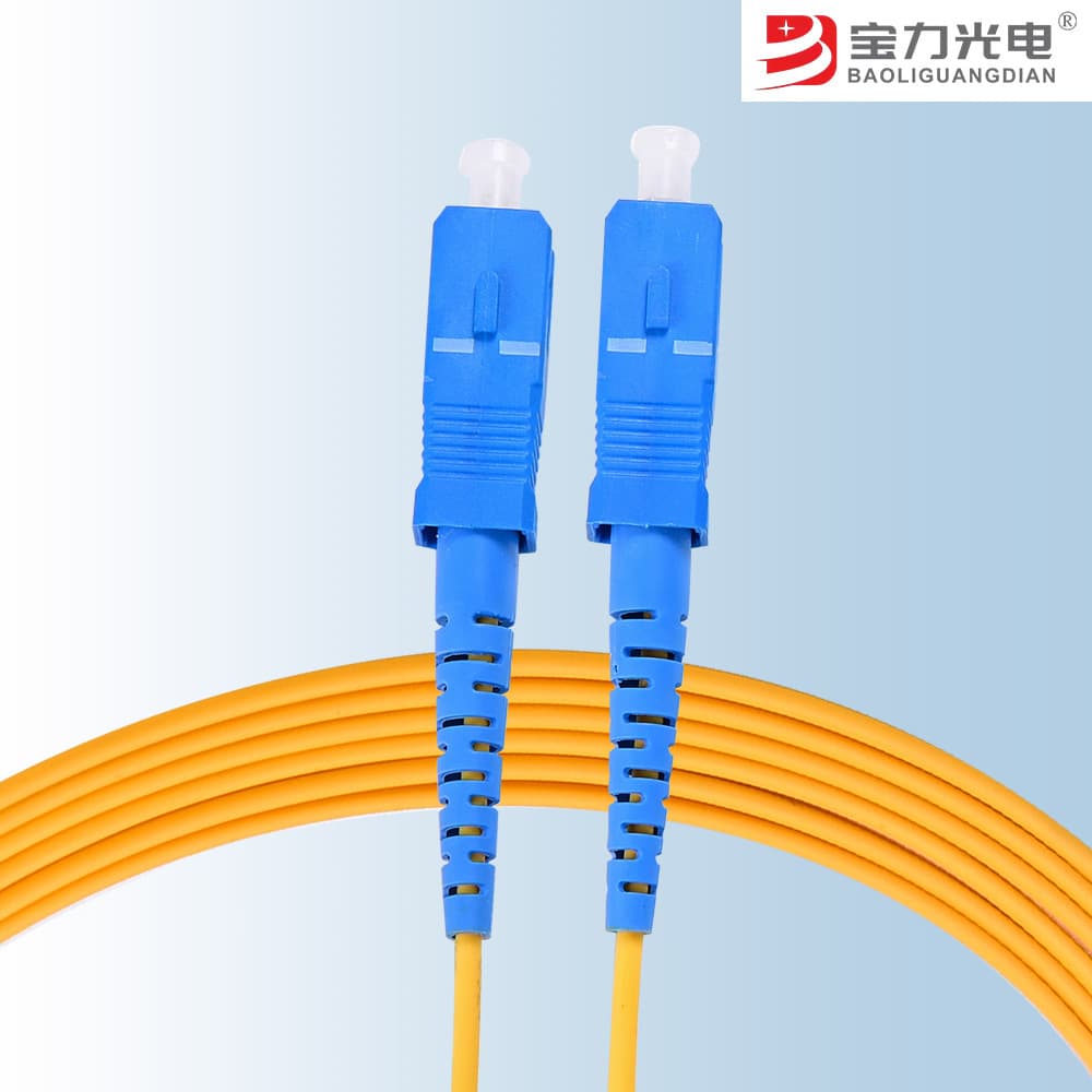 Baoli Optoelectronics Low Smoke Halogen-Free Telecom Grade Single-Mode Single-Core SC-SC to SC 2.0 Pigtail Fiber Optic Patch Cord