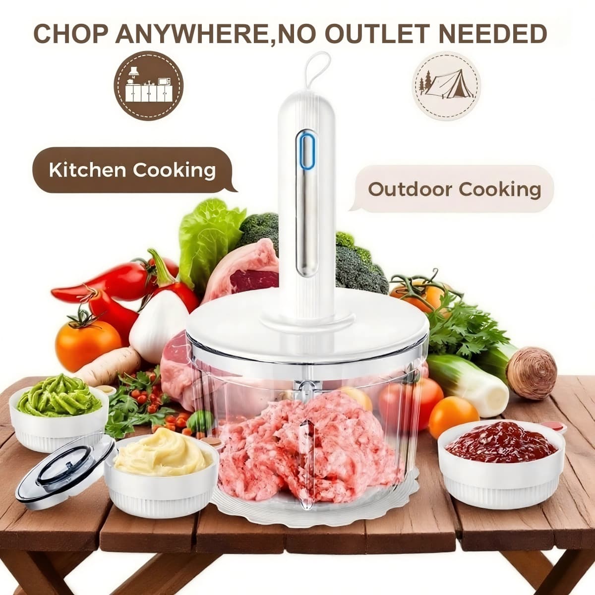 Food Processor Food Processor Baby Food Complementary Multifunctional Blender Portable Handheld Meat Grinder