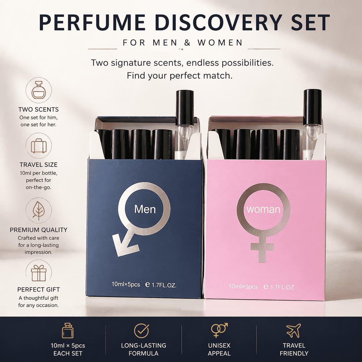 Charming temptation men and women long-lasting light fragrance Middle Eastern Arabian mini pocket fragrance Vietnam foreign trade cross-border