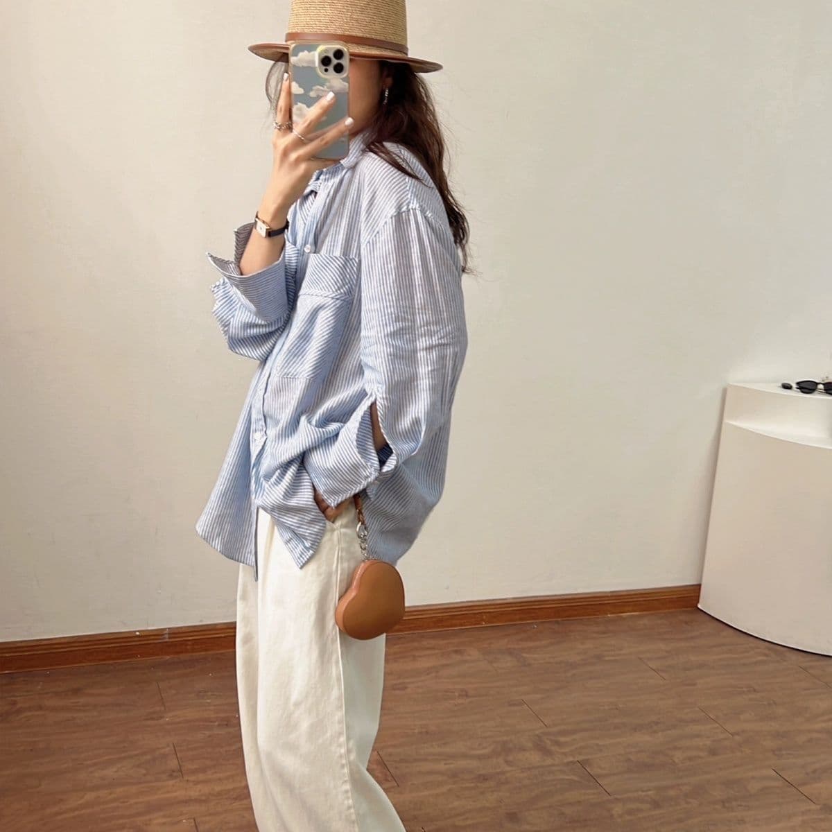 High-Style Personality Starry Heart Earphone Keychain Lipstick Pendant Bag Crossbody Light Luxury Advanced Dopamine