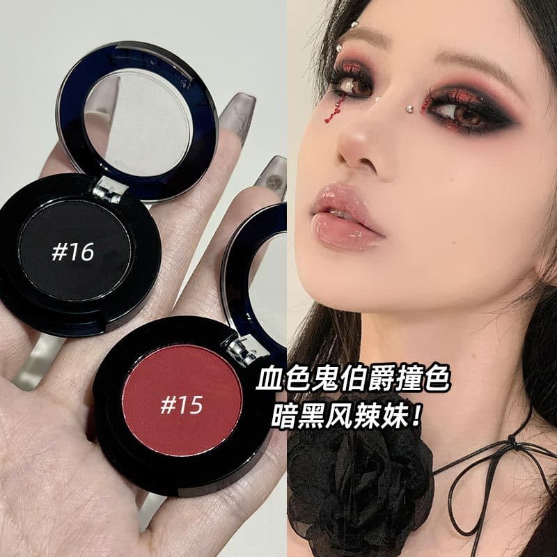 Free shipping~Gothic smoky red and black smoky makeup eyeshadow American hot girl cut-off exaggerated eyeshadow palette