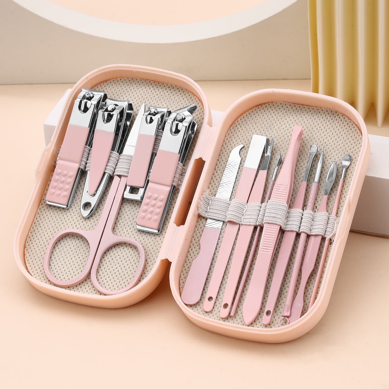 Stainless Steel Nail Clipper Set Pedicure Manicure Cuticle Scissors Eyebrow Tweezers Nail File Kit Cross-Border Hot Selling Set