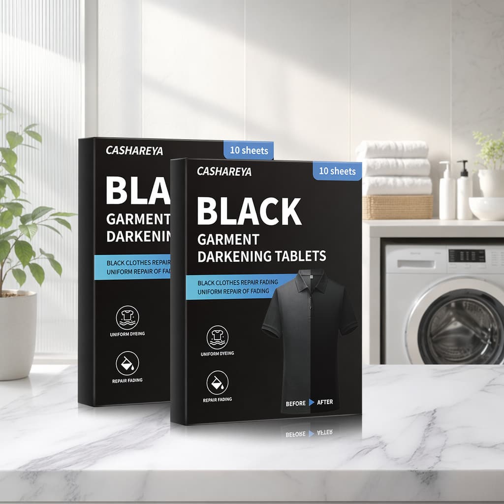 Meiya's new black clothing blackening laundry tablets repair faded dyeing black clothes whitening restoration blackening tablets