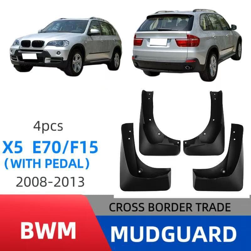For BMW X5 E70/F15 2008-2018 with Pedal, Export Mud Flaps, Car Fender Guards