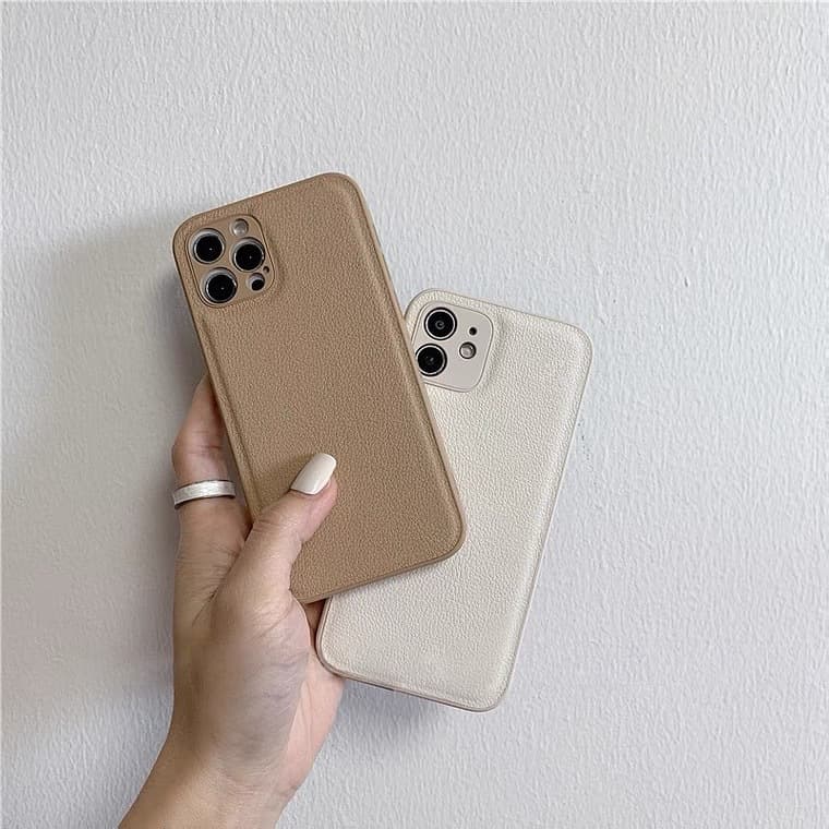 Korean-style warm milk tea color iPhone 12/13 Pro Max phone case for autumn and winter, compatible with 11 Pro/XR/XS