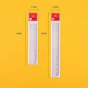 15/20cm Curve Ruler Wavy Ruler Single-Sided Scale Transparent Plastic Ruler Factory Direct Student Support Customization