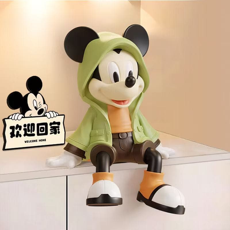 Windbreaker Mickey Sitting Pose Ornament, Living Room TV Cabinet Decor, Entryway Wine Cabinet, High-end Niche Collectible Light Luxury