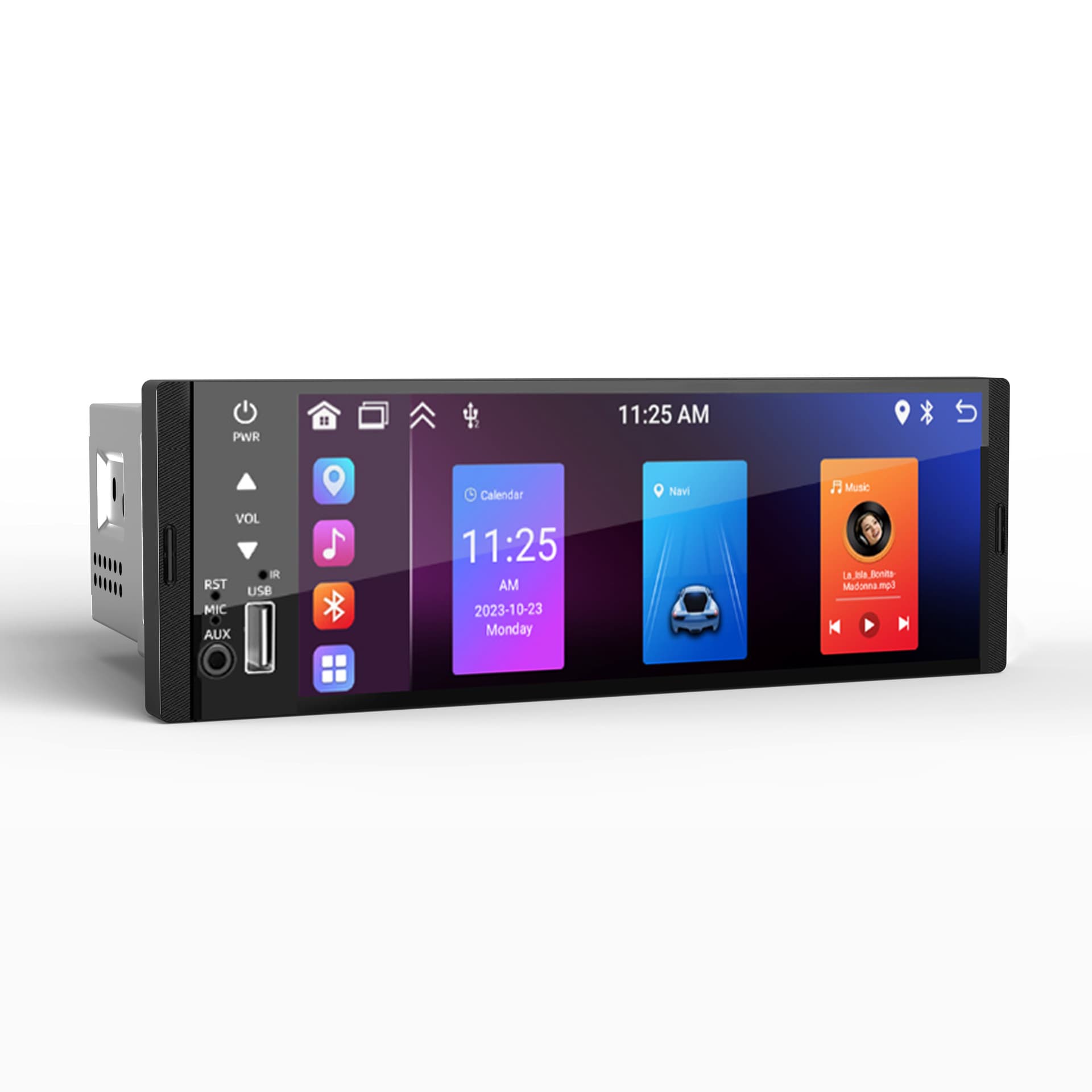 Cross-Border Exclusive 6.36 Inch Car Navigation Android Universal Wireless CarPlay Android GPS Navigation All-in-One