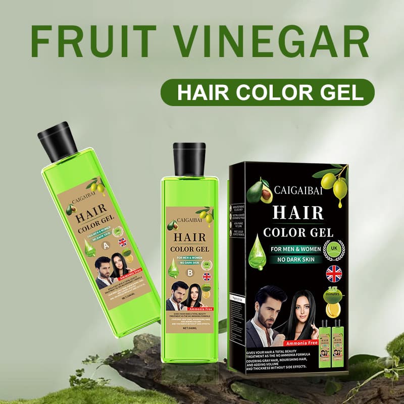All-English Avocado Olive Black Hair Cream Plant Extract Dye Fruit Vinegar Black Oil One-Wash No-Bleach Cross-Border Export Special
