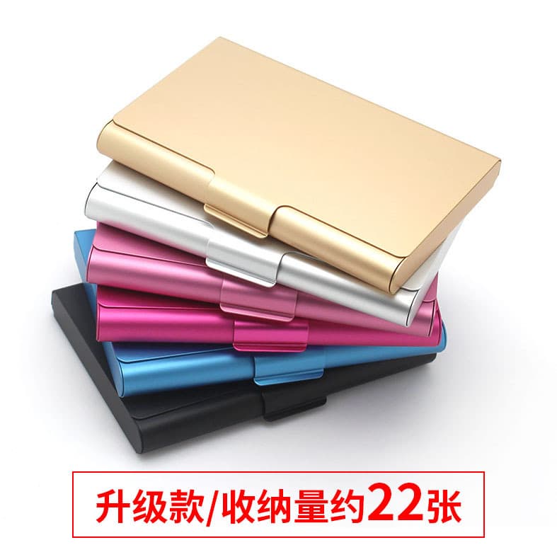 Thick Aluminum Alloy Business Card Holder Credit Card Holder Bank Laser Engraving Logo Name Clip