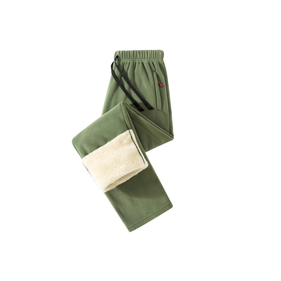 Autumn/Winter New Style Thickened Autumn/Winter Sweatpants O-Particle Fleece High Gram Weight Outdoor Sport Pants Warm Fleece Lined Casual Pants