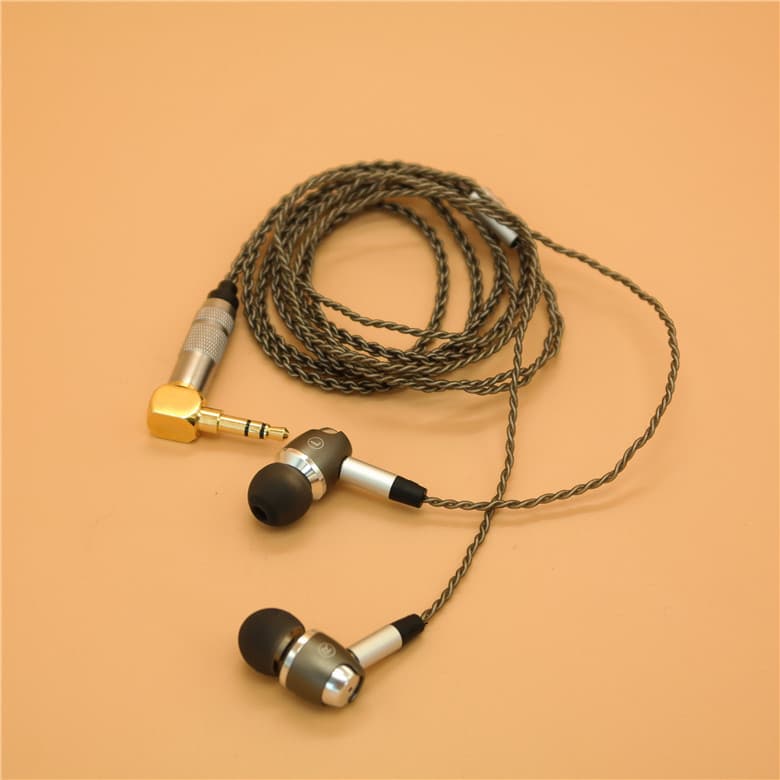 Silver-plated cable headphones with excellent sound quality VJJB N1 metal earphones with detachable composite diaphragm drivers